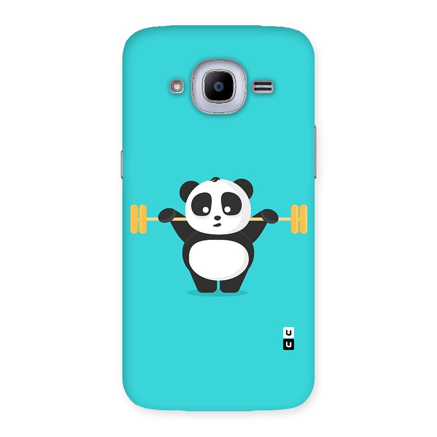 Cute Weightlifting Panda Back Case for Samsung Galaxy J2 Pro