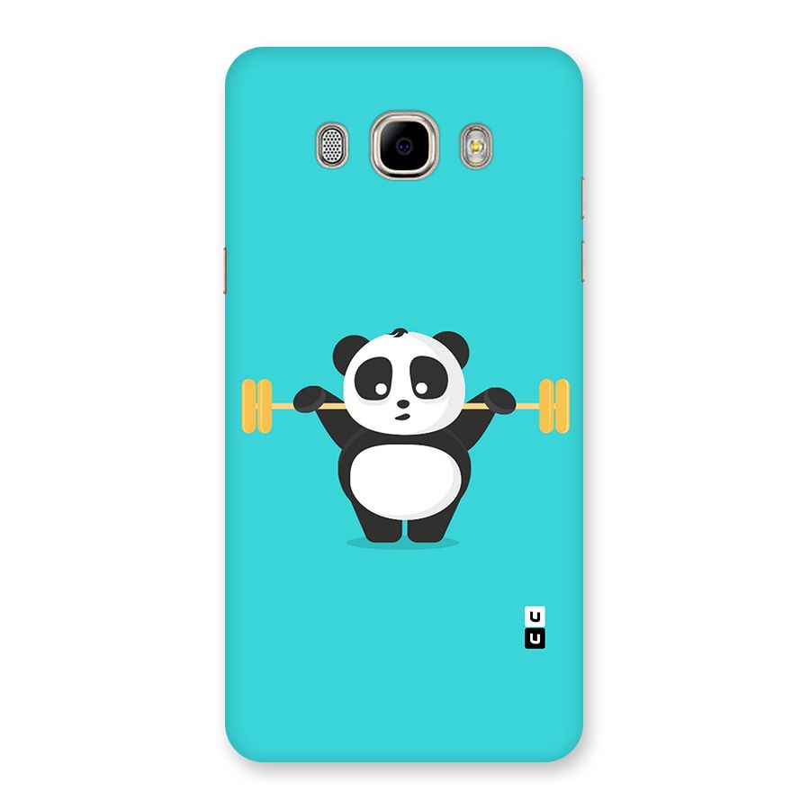 Cute Weightlifting Panda Back Case for Samsung Galaxy J7 2016
