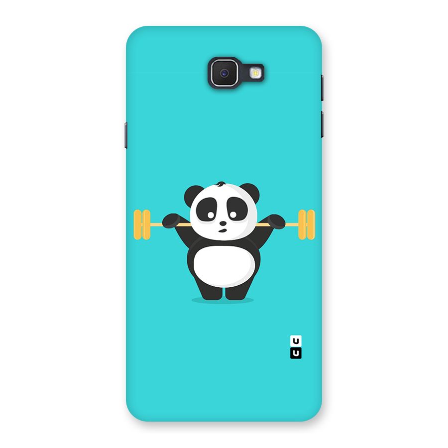 Cute Weightlifting Panda Back Case for Samsung Galaxy J7 Prime
