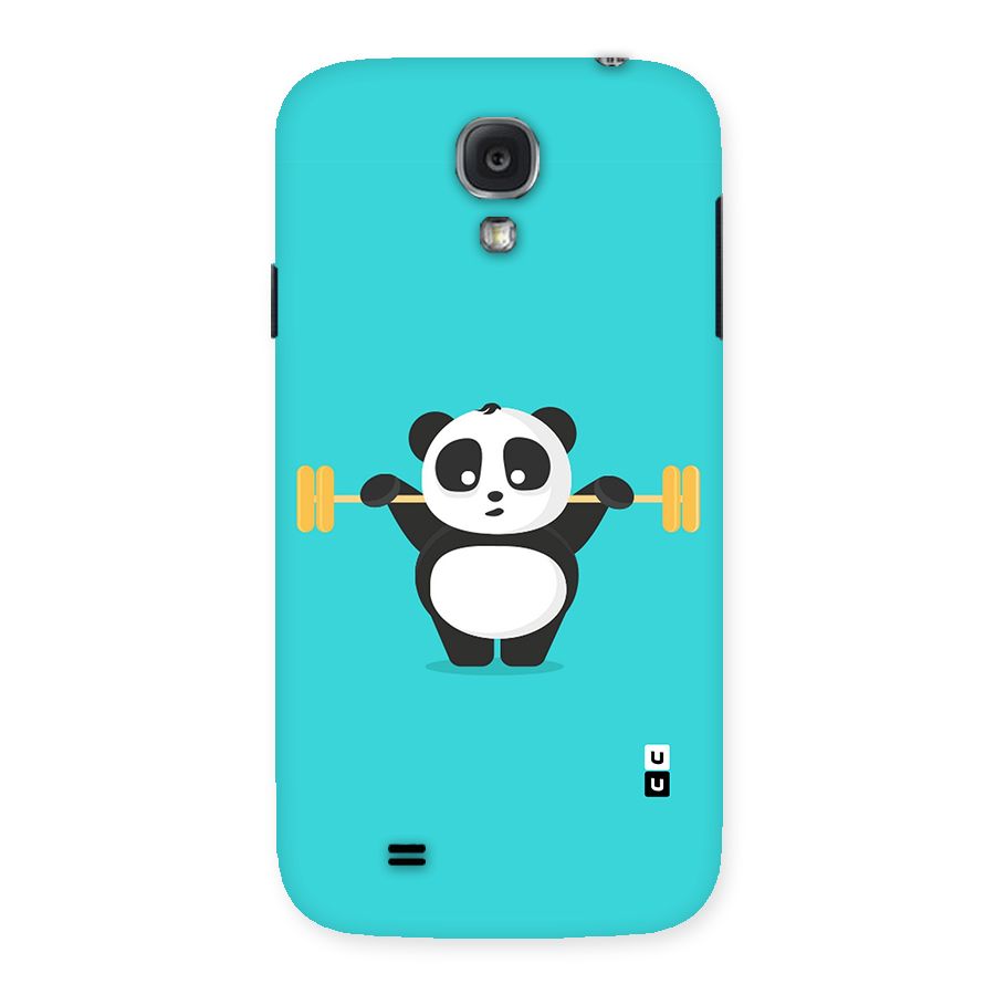 Cute Weightlifting Panda Back Case for Samsung Galaxy S4