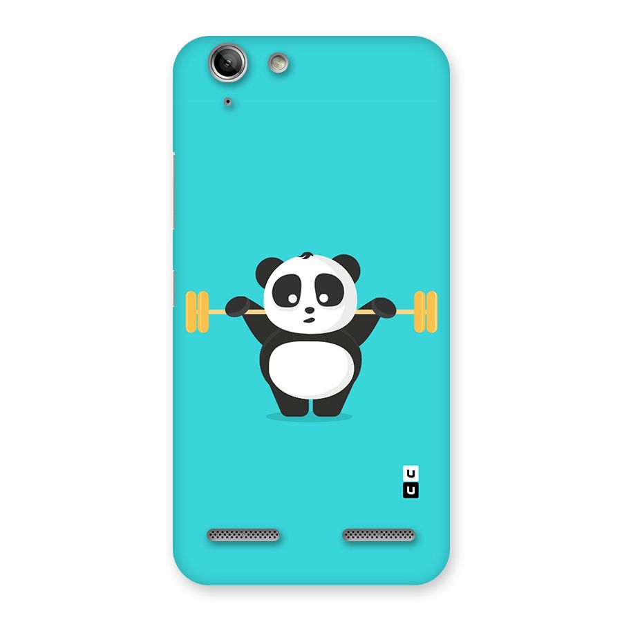 Cute Weightlifting Panda Back Case for Vibe K5