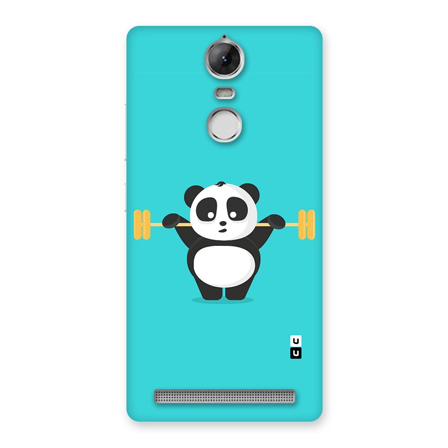 Cute Weightlifting Panda Back Case for Vibe K5 Note