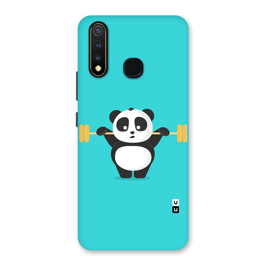 Cute Weightlifting Panda Back Case for Vivo U20