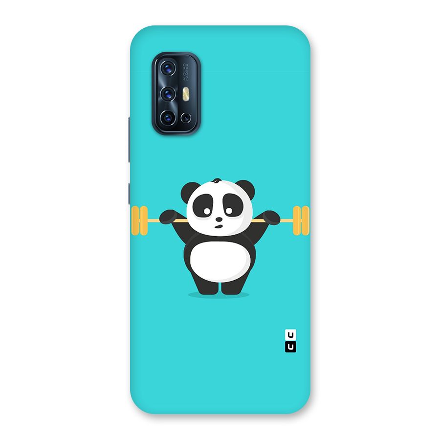 Cute Weightlifting Panda Back Case for Vivo V17