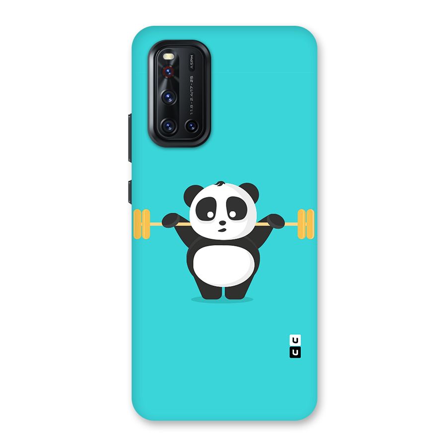 Cute Weightlifting Panda Back Case for Vivo V19