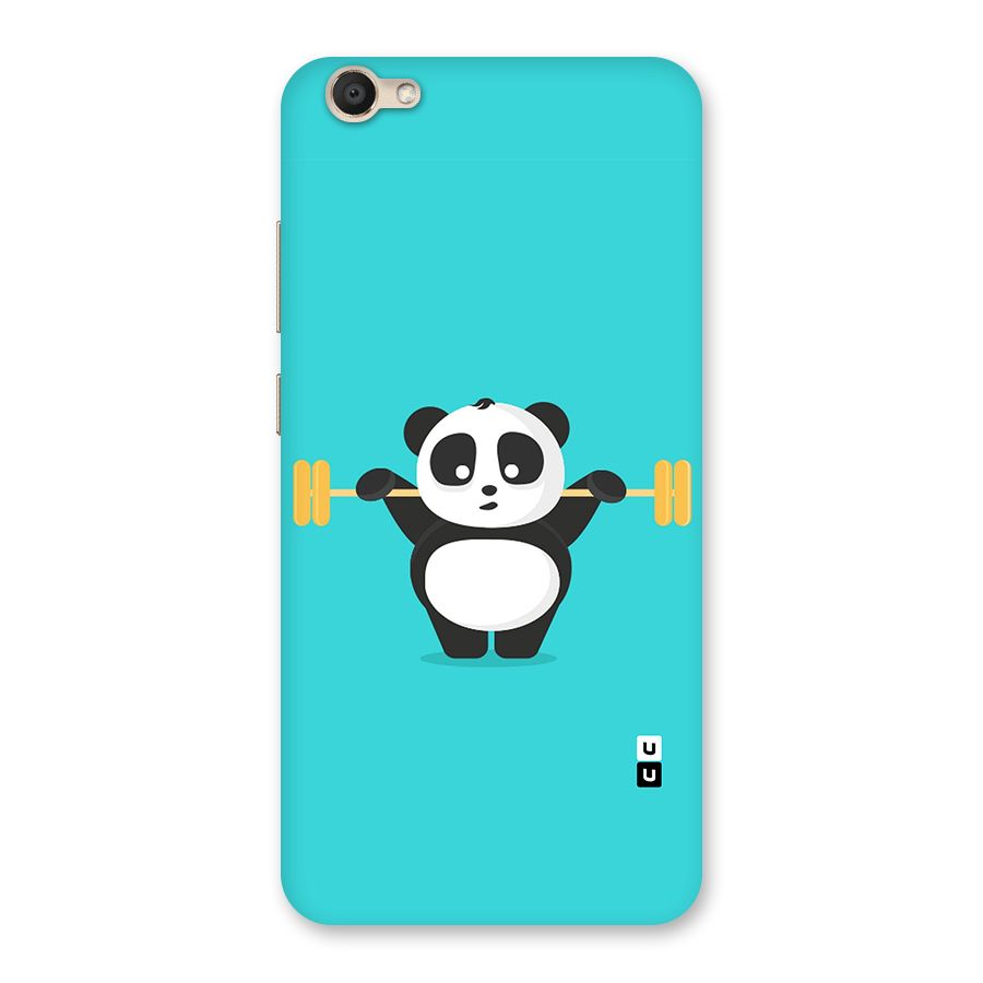 Cute Weightlifting Panda Back Case for Vivo V5