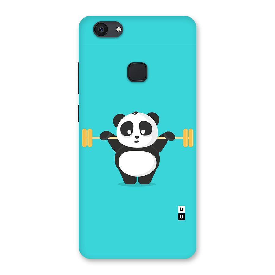 Cute Weightlifting Panda Back Case for Vivo V7 Plus