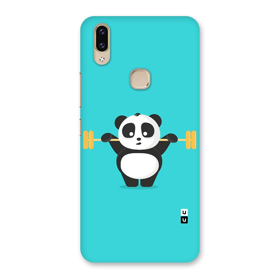 Cute Weightlifting Panda Back Case for Vivo V9 Youth