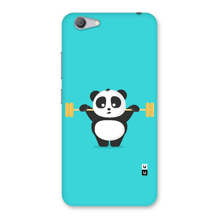 Cute Weightlifting Panda Back Case for Vivo Y53