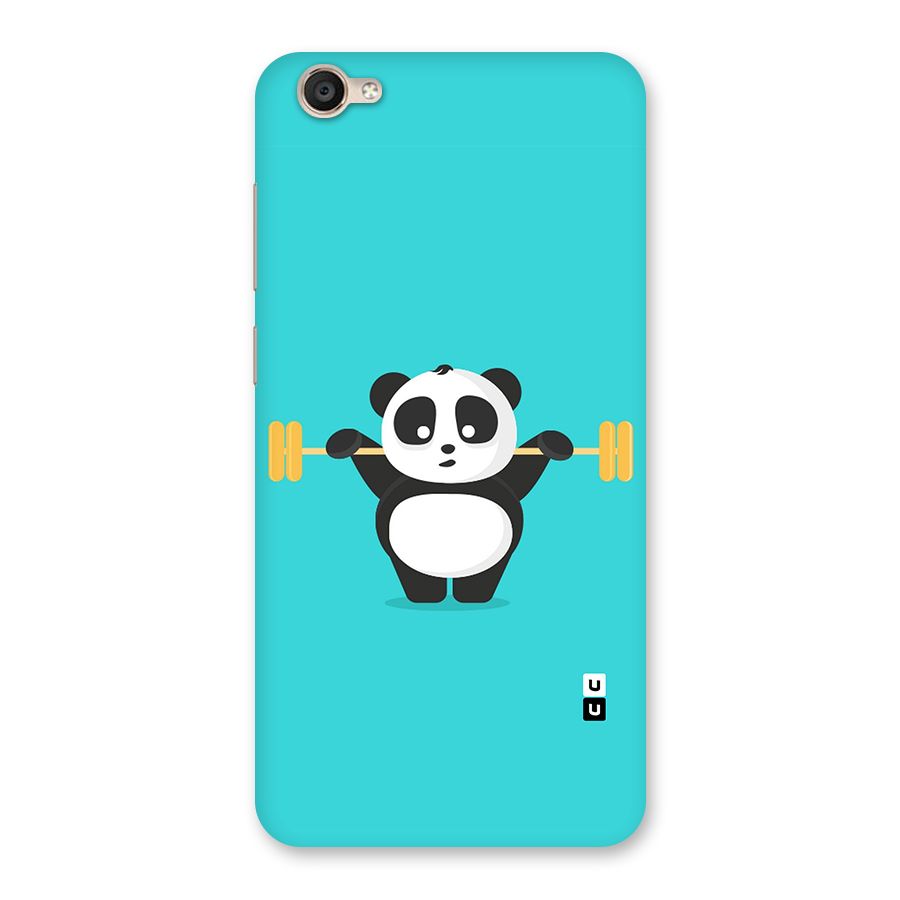 Cute Weightlifting Panda Back Case for Vivo Y55L
