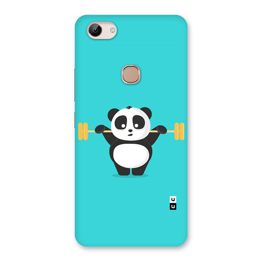Cute Weightlifting Panda Back Case for Vivo Y83