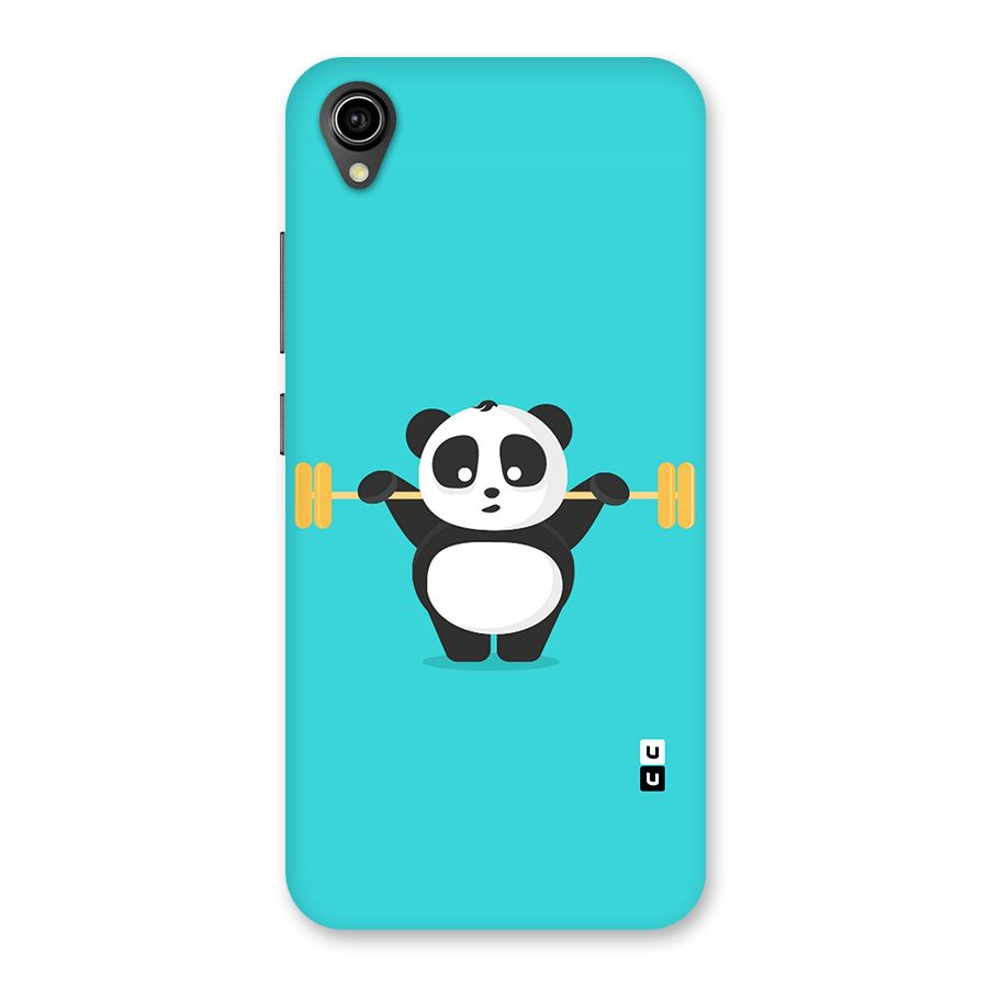 Cute Weightlifting Panda Back Case for Vivo Y90