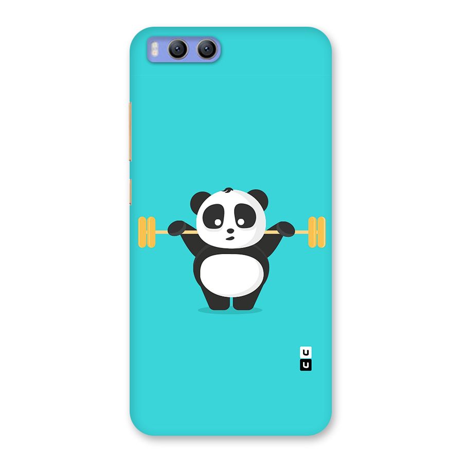 Cute Weightlifting Panda Back Case for Xiaomi Mi 6