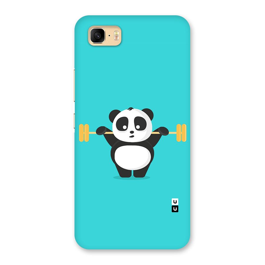 Cute Weightlifting Panda Back Case for Zenfone 3s Max