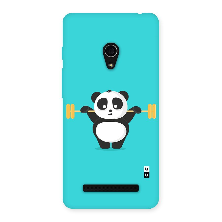 Cute Weightlifting Panda Back Case for Zenfone 5