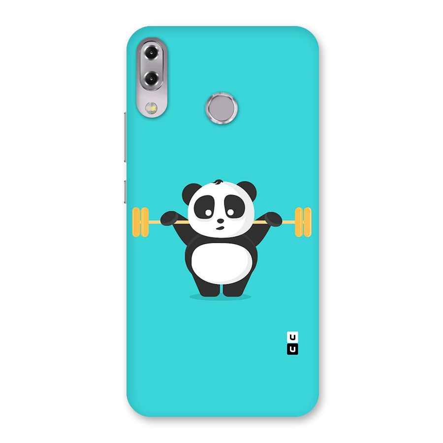 Cute Weightlifting Panda Back Case for Zenfone 5Z