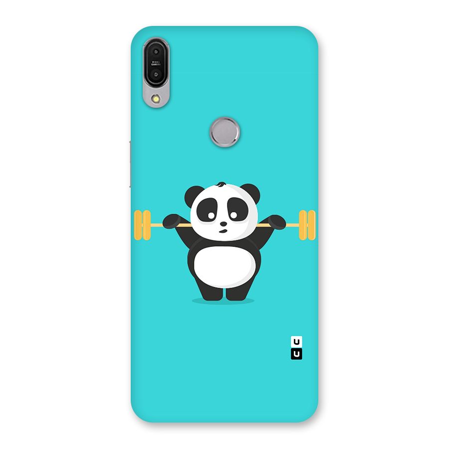 Cute Weightlifting Panda Back Case for Zenfone Max Pro M1