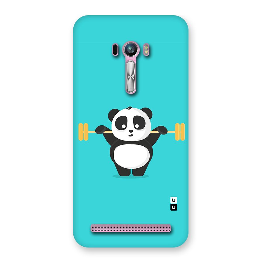Cute Weightlifting Panda Back Case for Zenfone Selfie