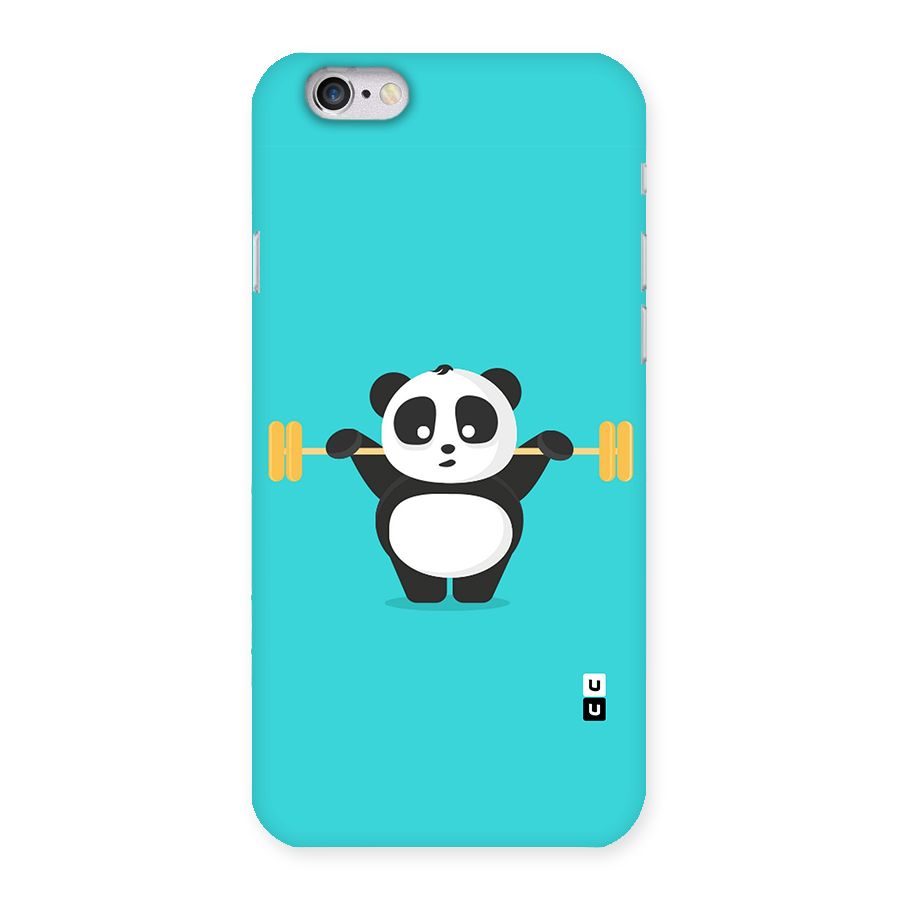 Cute Weightlifting Panda Back Case for iPhone 6 6S