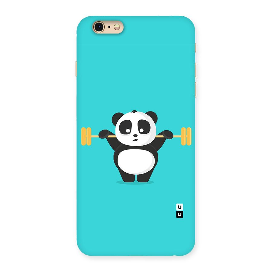Cute Weightlifting Panda Back Case for iPhone 6 Plus 6S Plus