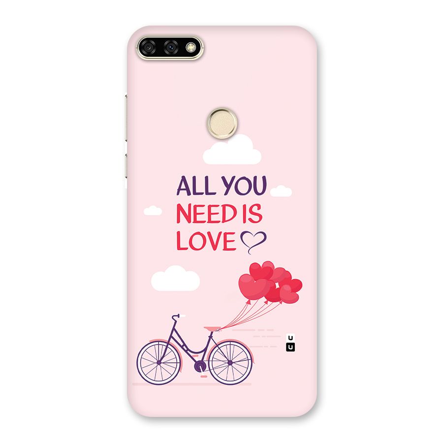 Cycle Of Love Back Case for Honor 7A