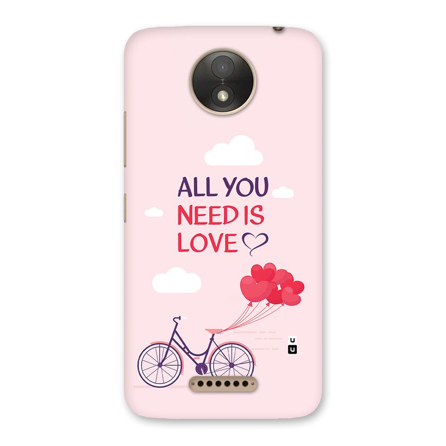 Cycle Of Love Back Case for Moto C Plus