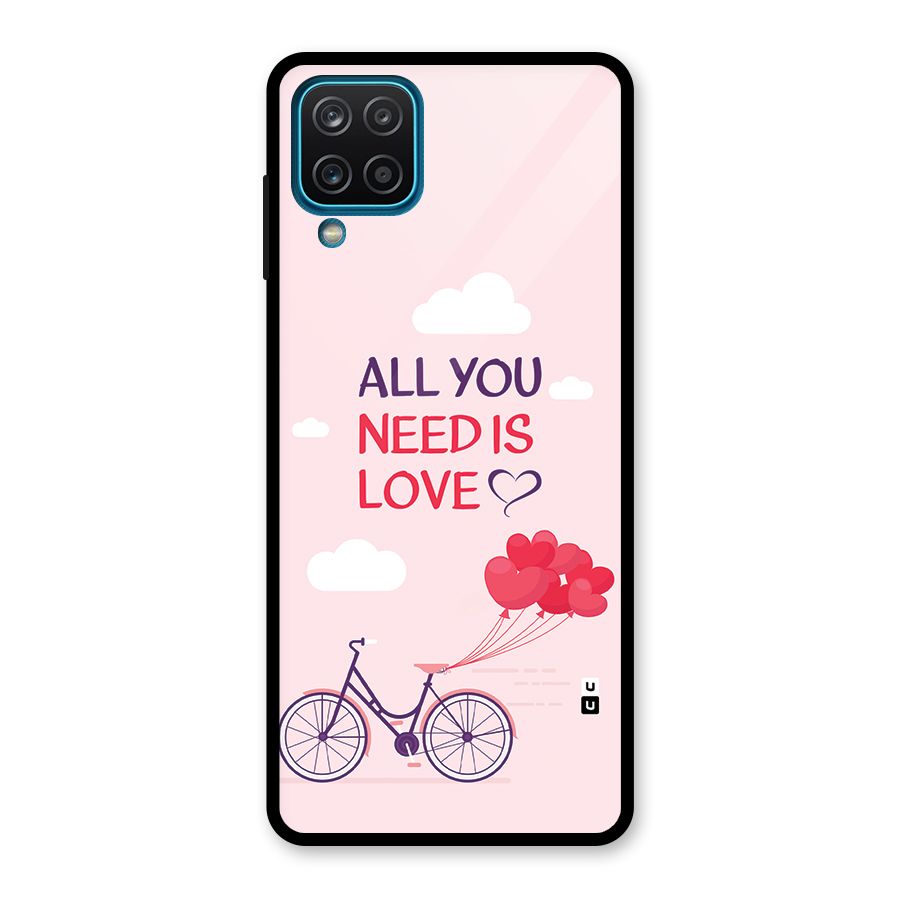 Cycle Of Love Glass Back Case for Galaxy A12