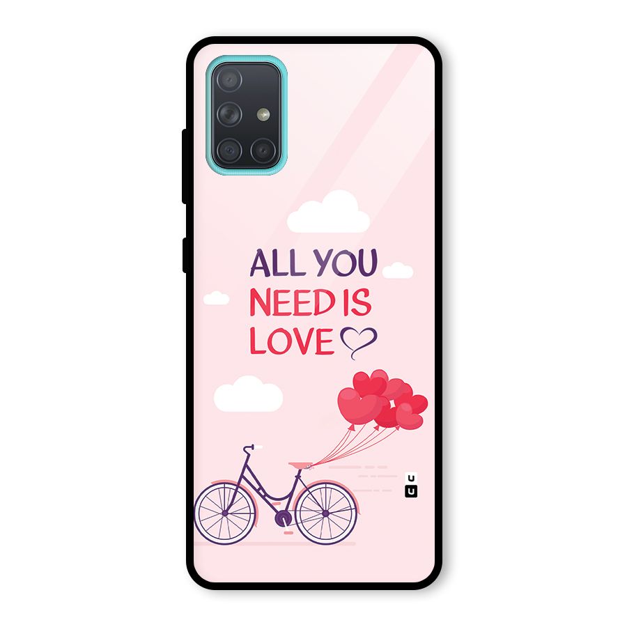 Cycle Of Love Glass Back Case for Galaxy A71