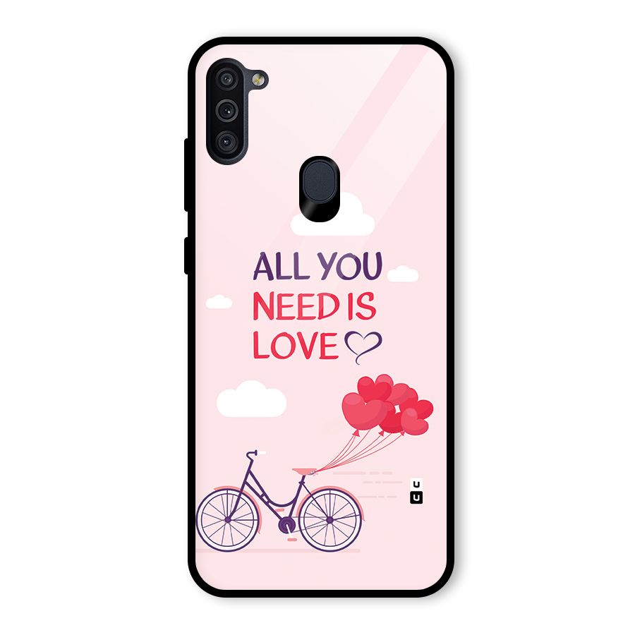 Cycle Of Love Glass Back Case for Galaxy M11