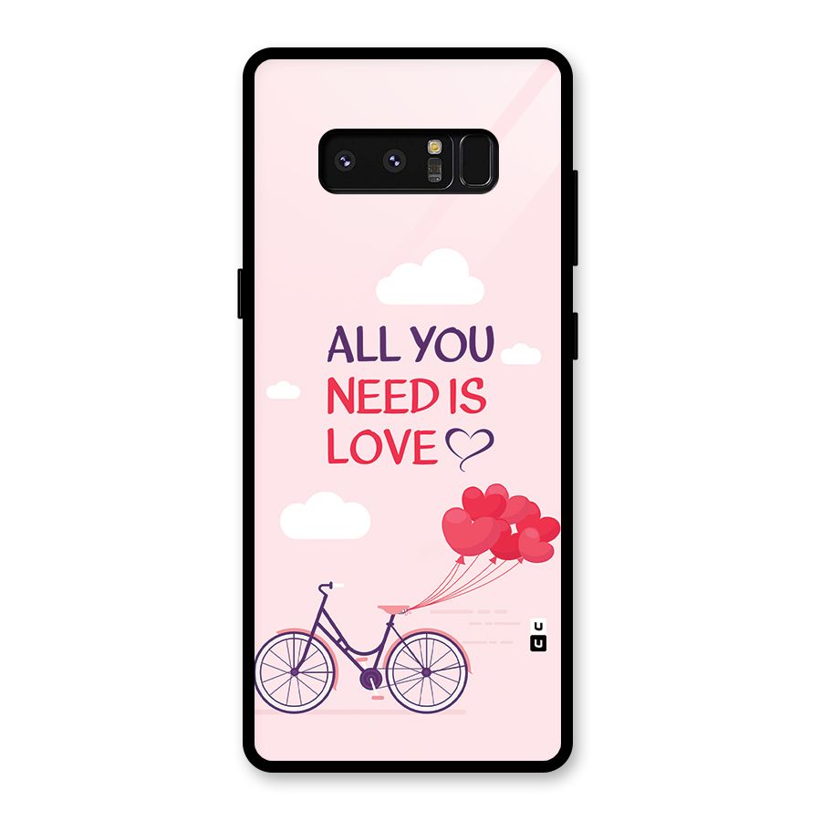 Cycle Of Love Glass Back Case for Galaxy Note 8