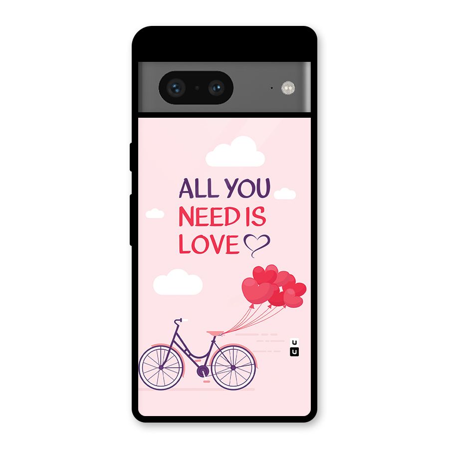 Cycle Of Love Glass Back Case for Google Pixel 7