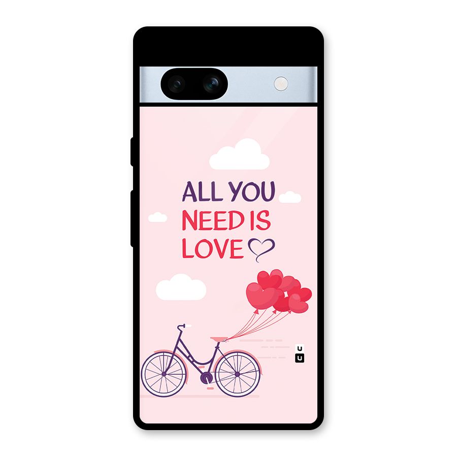 Cycle Of Love Glass Back Case for Google Pixel 7a