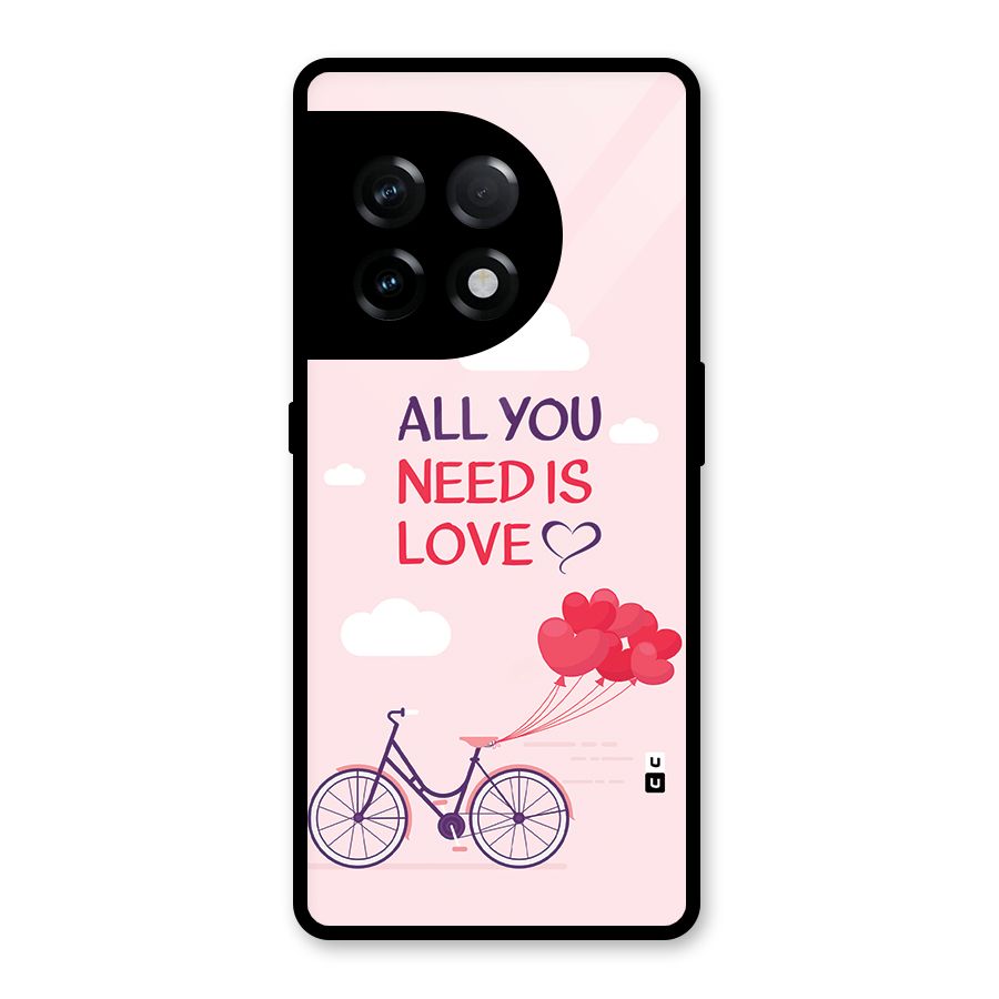 Cycle Of Love Glass Back Case for OnePlus 11R
