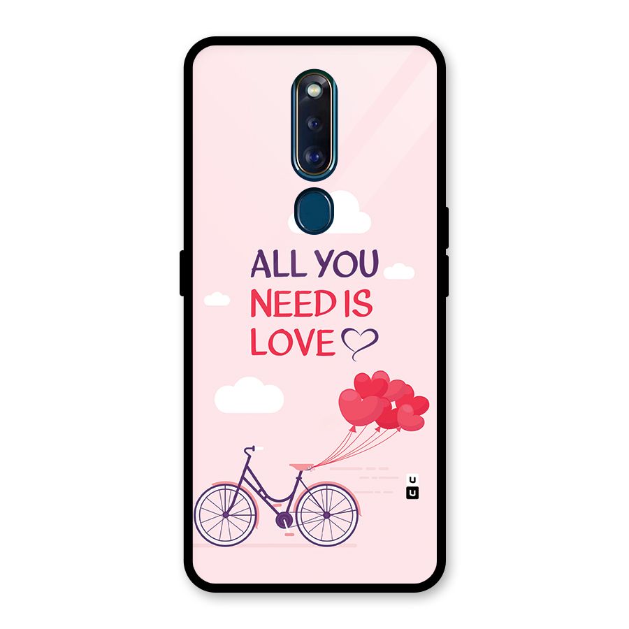 Cycle Of Love Glass Back Case for Oppo F11 Pro