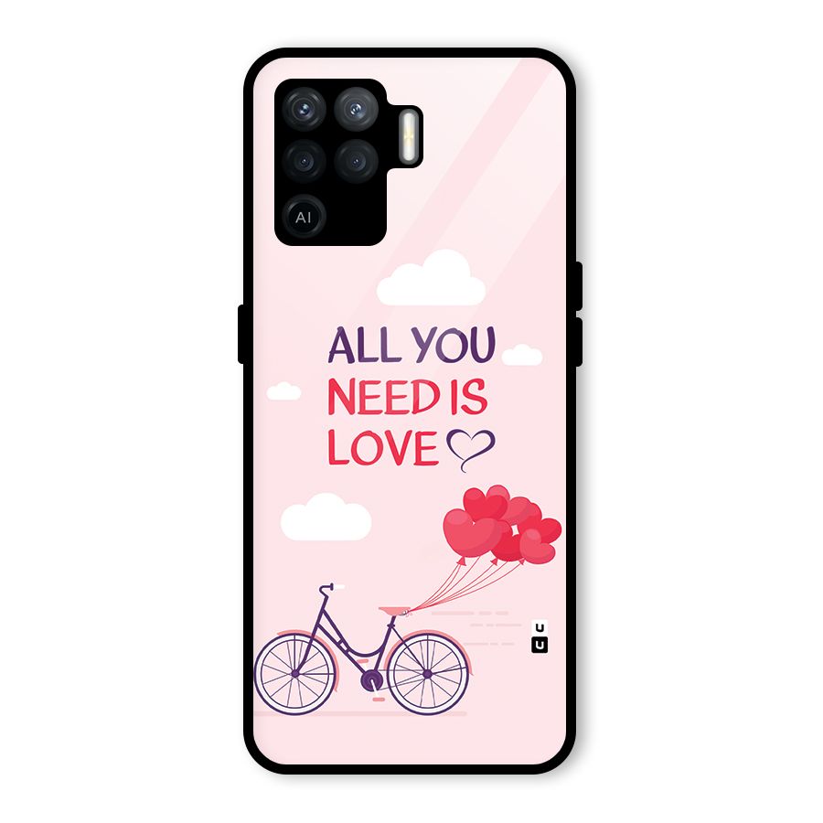 Cycle Of Love Glass Back Case for Oppo F19 Pro