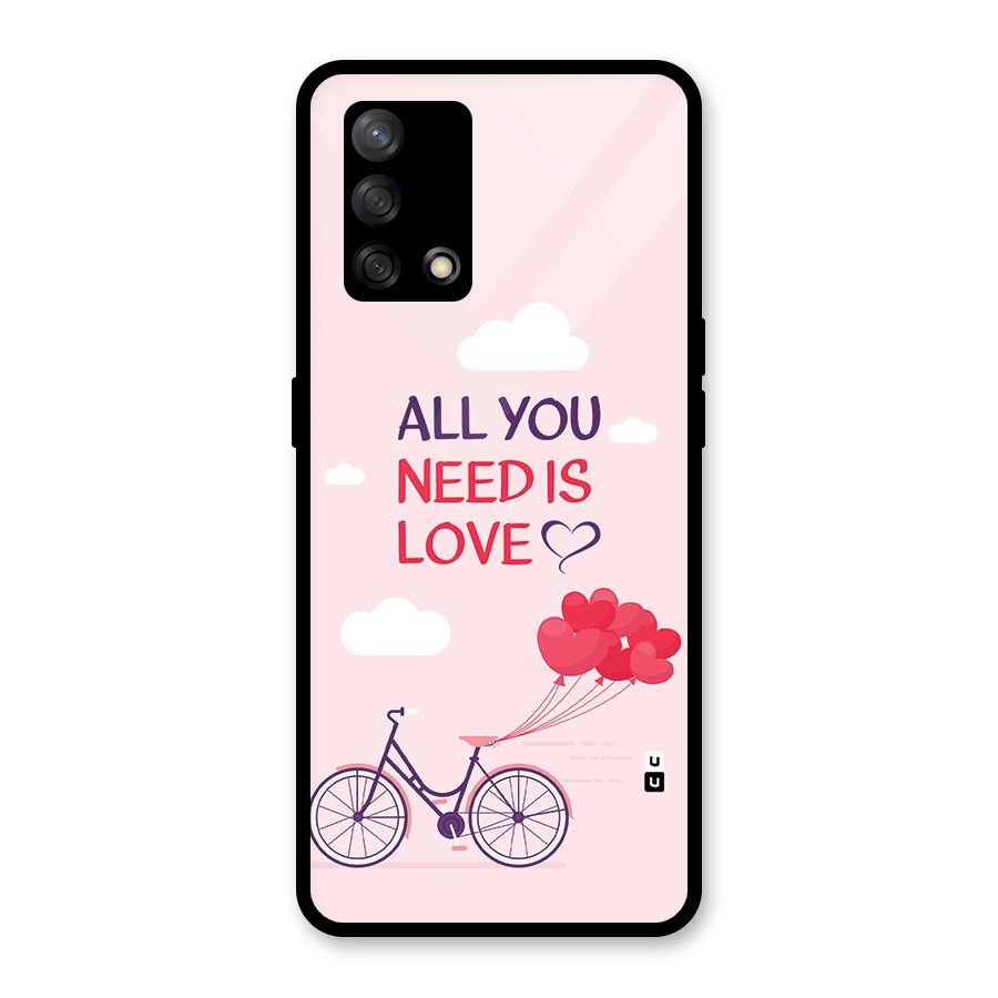 Cycle Of Love Glass Back Case for Oppo F19s