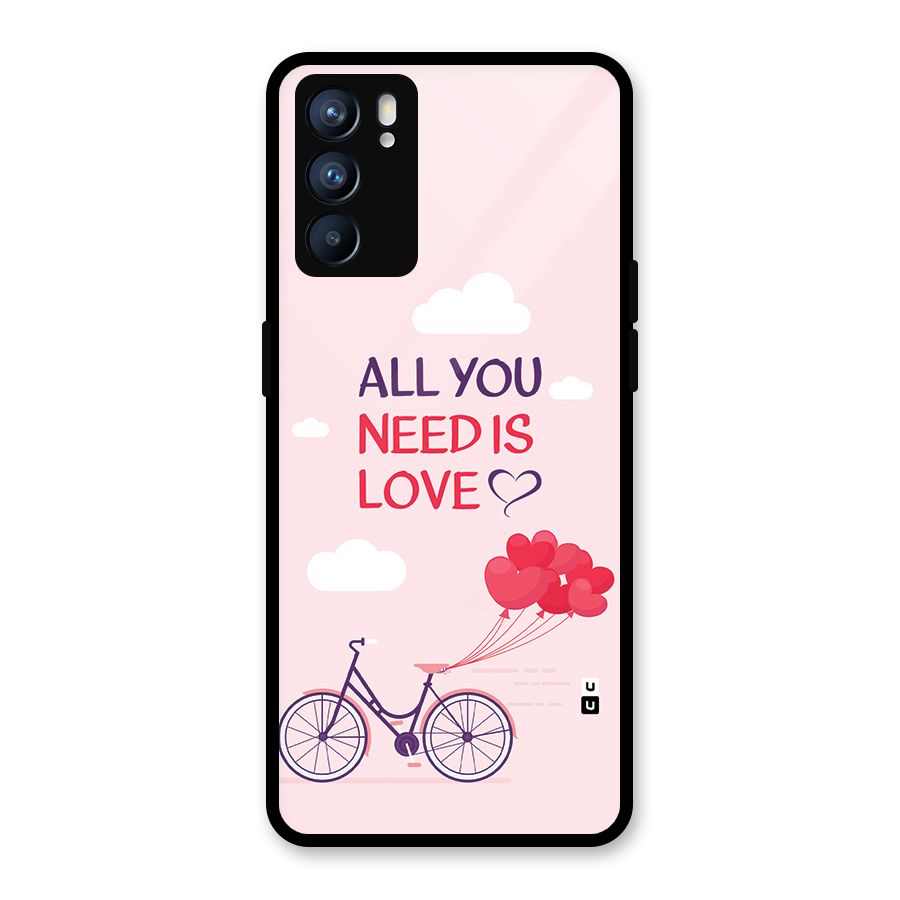 Cycle Of Love Glass Back Case for Oppo Reno6 5G