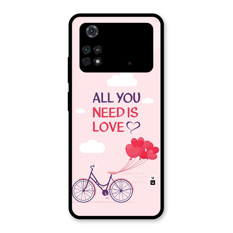 Cycle Of Love Glass Back Case for Poco M4 Pro 4G