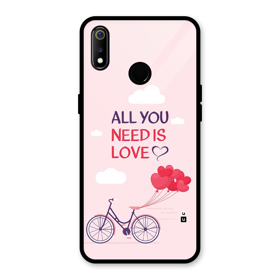 Cycle Of Love Glass Back Case for Realme 3i