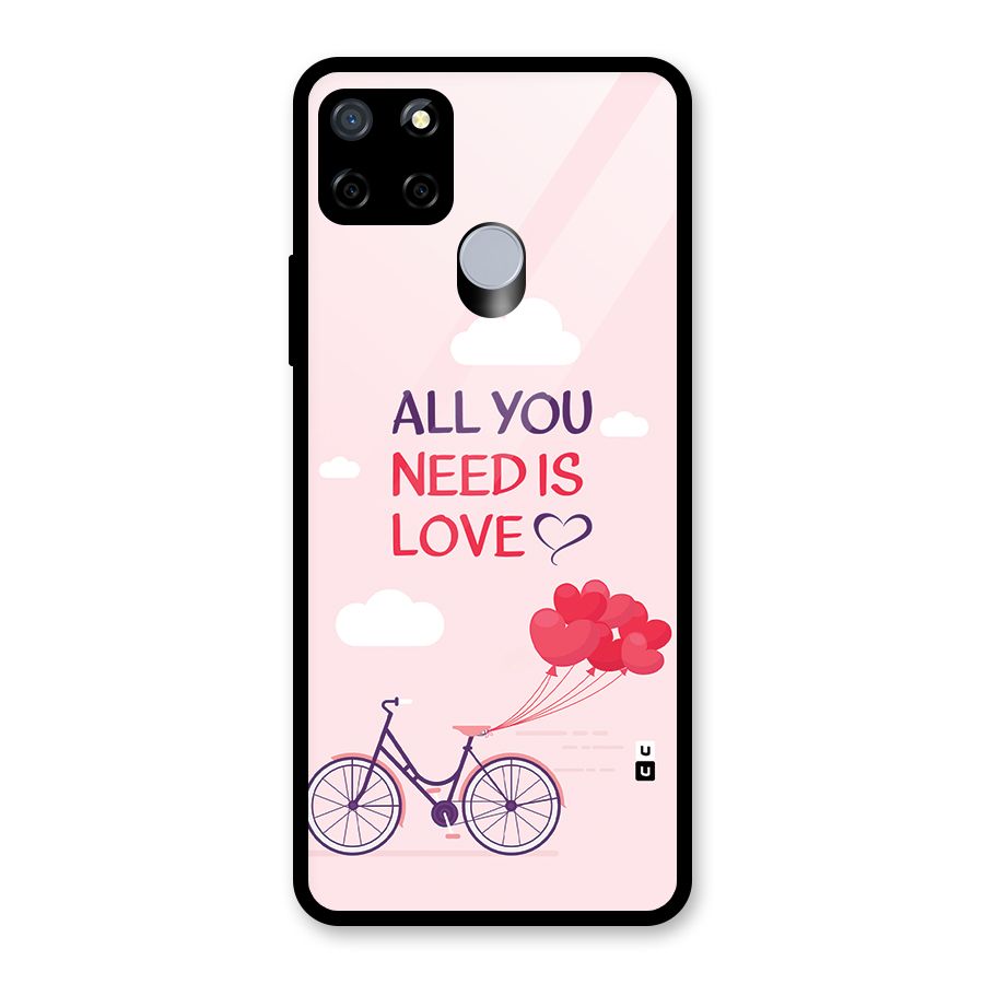 Cycle Of Love Glass Back Case for Realme Narzo 20