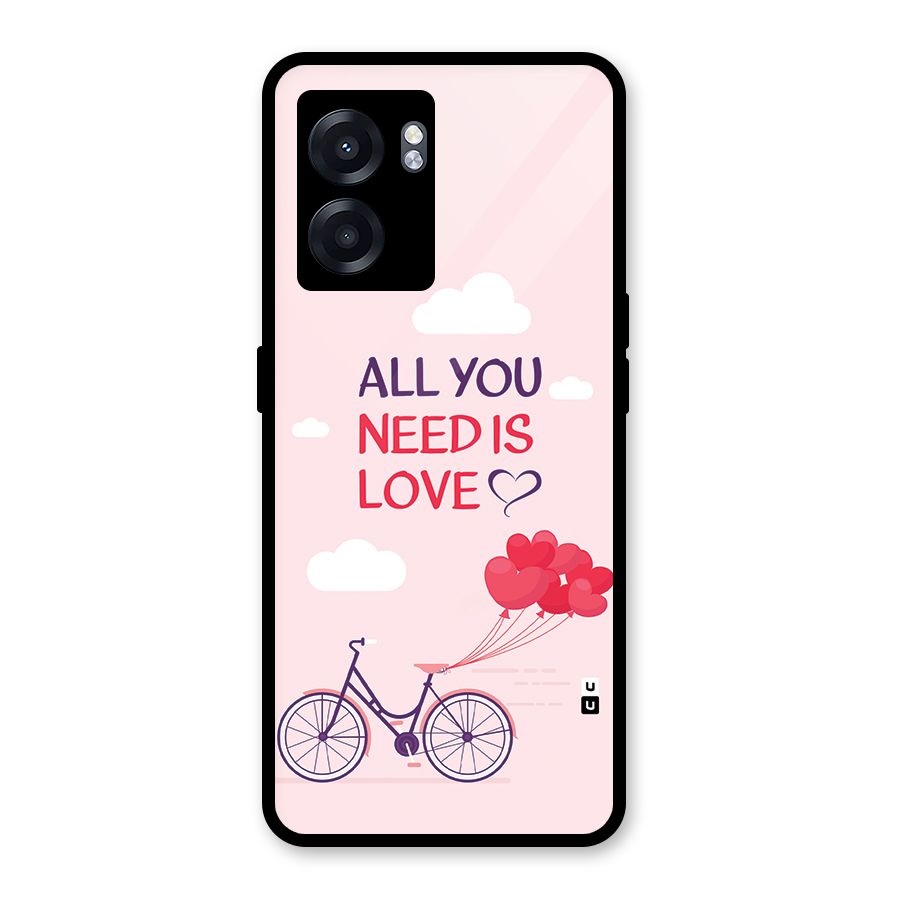 Cycle Of Love Glass Back Case for Realme Narzo 50 5G