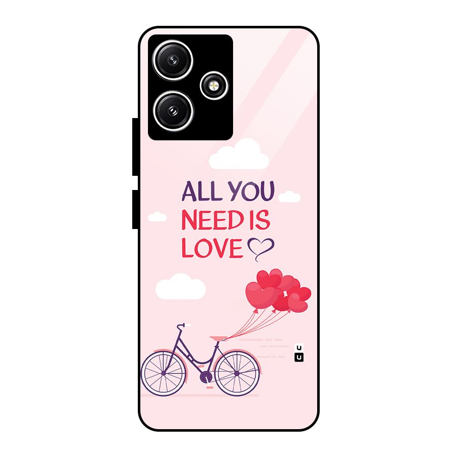 Cycle Of Love Glass Back Case for Redmi 12 5G