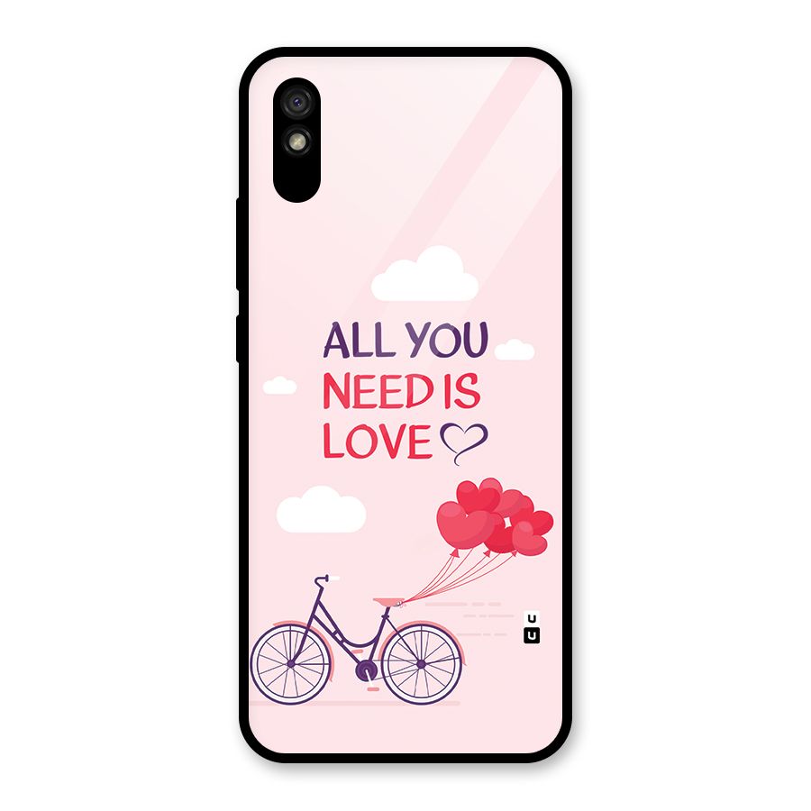 Cycle Of Love Glass Back Case for Redmi 9A