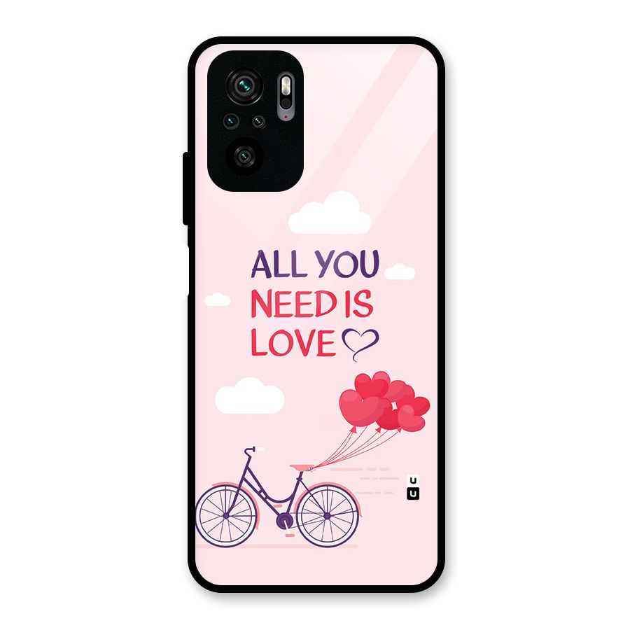 Cycle Of Love Glass Back Case for Redmi Note 10S