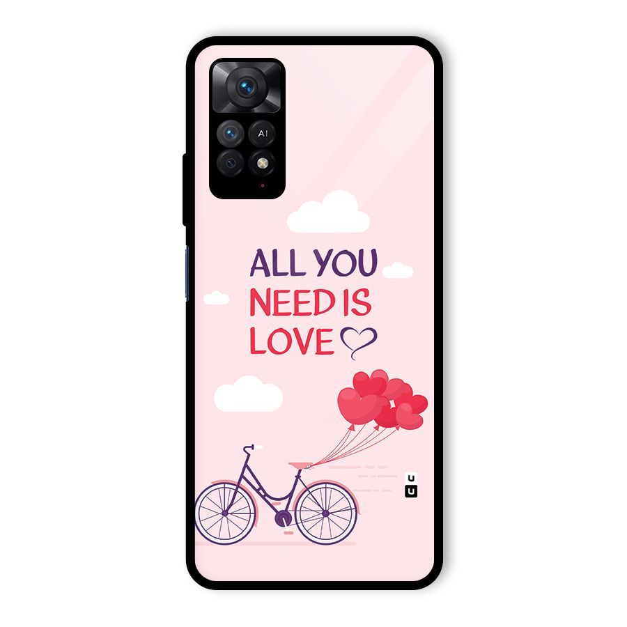 Cycle Of Love Glass Back Case for Redmi Note 11 Pro