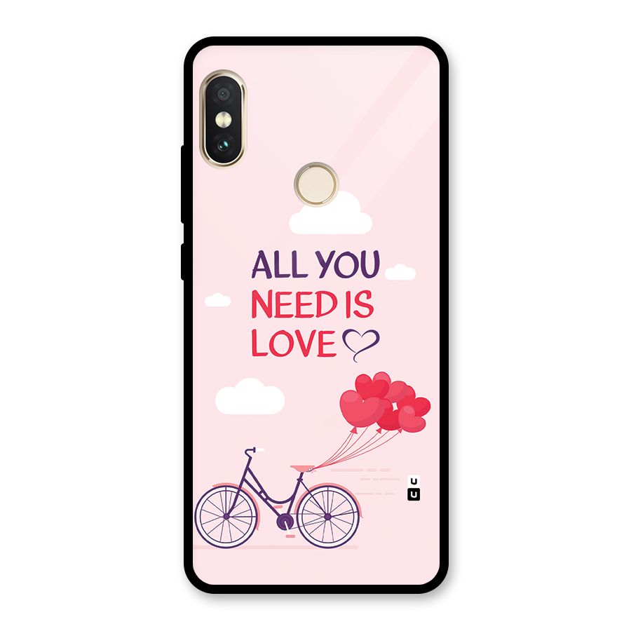 Cycle Of Love Glass Back Case for Redmi Note 5 Pro