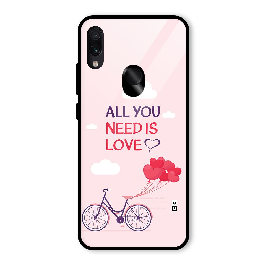 Cycle Of Love Glass Back Case for Redmi Note 7S