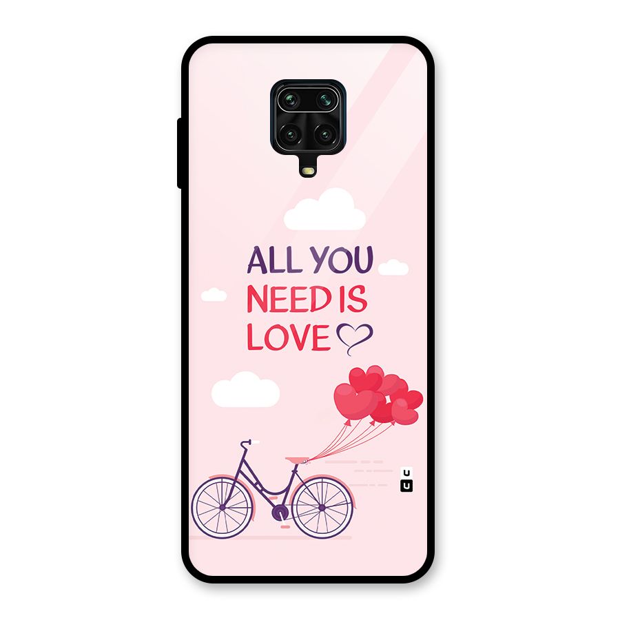 Cycle Of Love Glass Back Case for Redmi Note 9 Pro