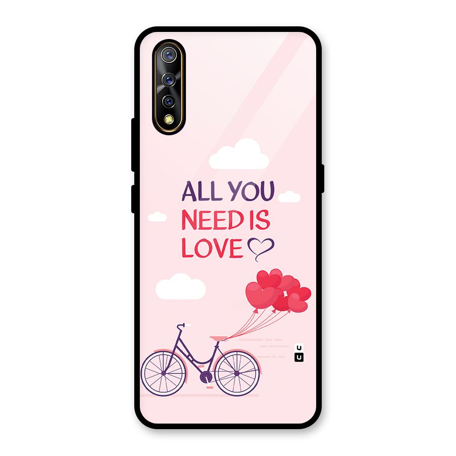 Cycle Of Love Glass Back Case for Vivo S1