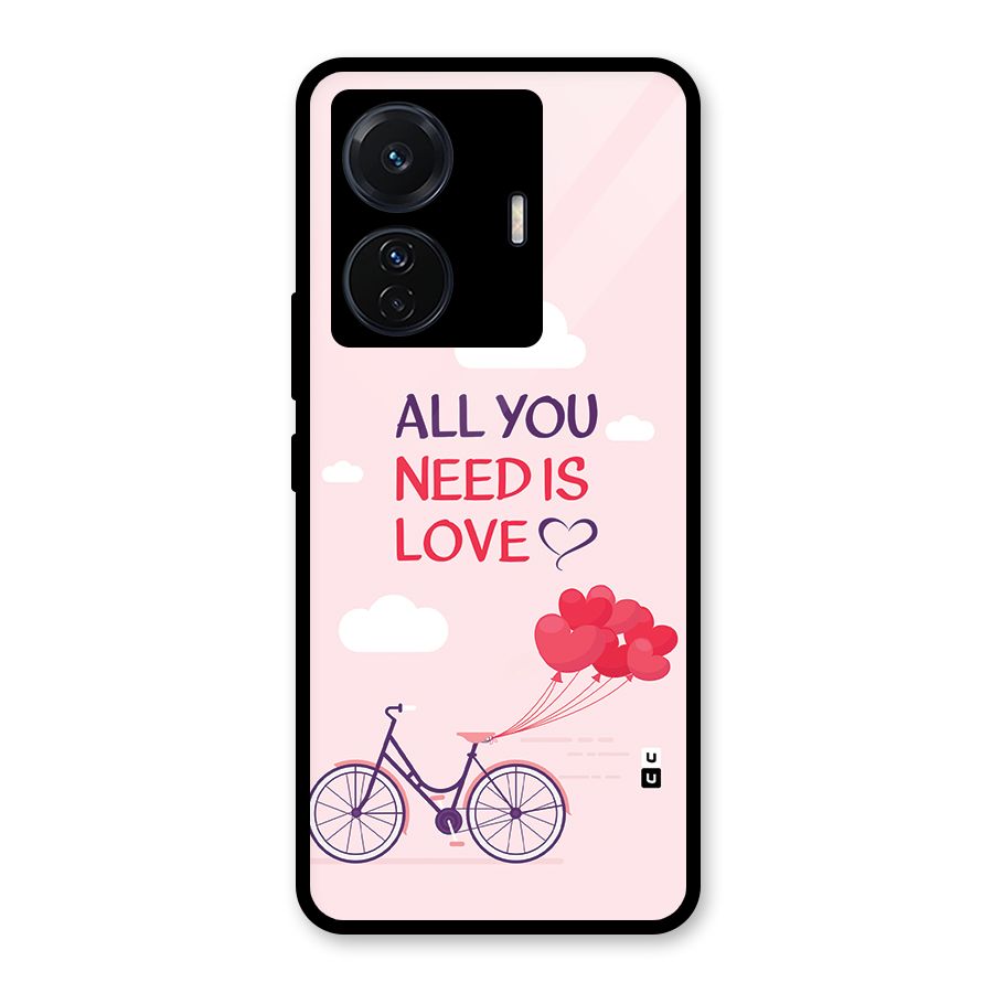 Cycle Of Love Glass Back Case for Vivo T1 Pro